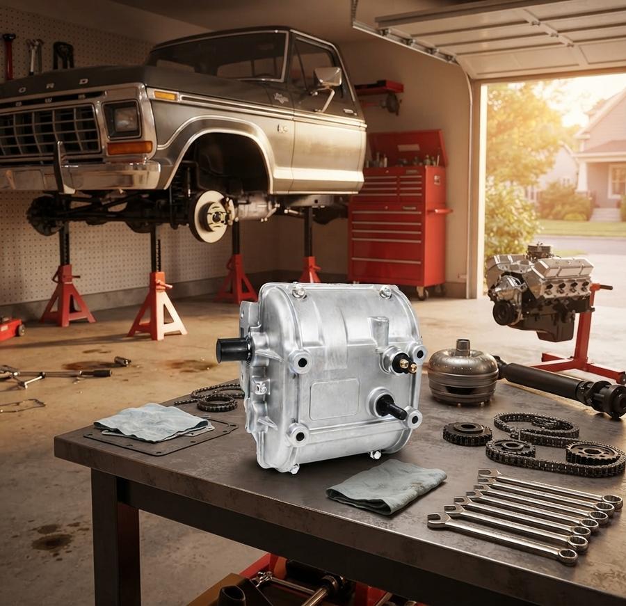 5-Speed 9-Spline Mower Transmission with Reverse
